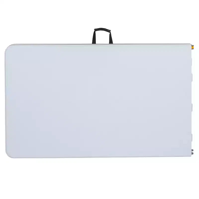Table de banquet et d'événement pliable Flash Furniture en plastique blanc granit de 2,4 mètres de hauteur réglable avec poignée de transport