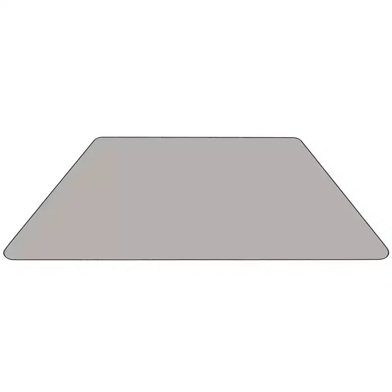 Flash Furniture Table d'activité trapézoïdale en stratifié HP 57,15 cm L x 114,3 cm P – Pieds courts réglables en hauteur