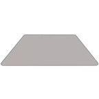 Flash Furniture Table d'activité trapézoïdale en stratifié HP 57,15 cm L x 114,3 cm P – Pieds courts réglables en hauteur