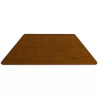 Flash Furniture Table d'activité trapézoïdale en stratifié HP 57,15 cm L x 114,3 cm P – Pieds courts réglables en hauteur