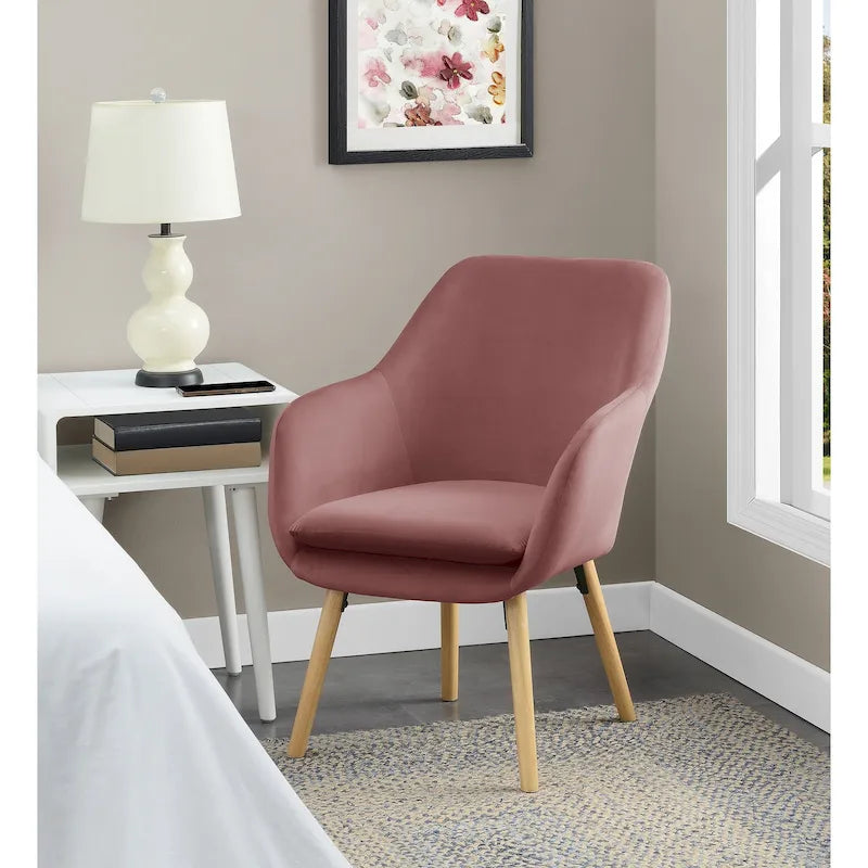 Fauteuil d'appoint rembourré à oreilles Charlotte « Take a Seat » de Convenience Concepts
