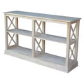Hampton Sofa Server Table with Shelves - International Concepts