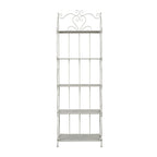 Étagère de Boulanger Pliable Haute à 5 Niveaux en Métal Décoratif pour Intérieur/Extérieur - Or ou Blanc - Roche River Decor
