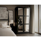 Palace Imports Armoire Urbaine 2 Portes 100% Bois Massif avec Portes Pleines et Miroirs