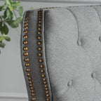 Fauteuil inclinable en tissu touffeté Walder avec têtes de clous par Christopher Knight Home