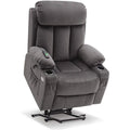 Fauteuil inclinable releveur électrique grand format MCombo avec repose-pieds extensible pour personnes âgées de grande taille, télécommande manuelle, porte-gobelets, tissu 7426