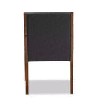 Ensemble de 2 fauteuils d'appoint de salon en tissu Theresa - Baxton Studio