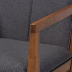 Ensemble de 2 fauteuils d'appoint de salon en tissu Theresa - Baxton Studio
