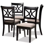 Lot de 4 chaises de salle à manger Clarke - Baxton Studio
