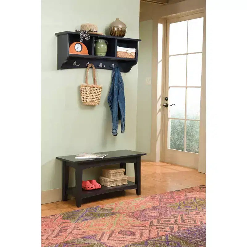 Patère de rangement Shaker avec banc - Alaterre Furniture
