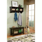 Patère de rangement Shaker avec banc - Alaterre Furniture