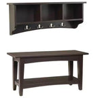 Patère de rangement Shaker avec banc - Alaterre Furniture