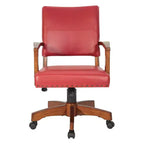 Chaise de banquier de luxe en bois simili cuir - OSP Home Furnishings
