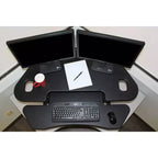 Rehausseur de bureau d'angle assis-debout réglable en hauteur - Rocelco