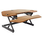 Rehausseur de bureau d'angle assis-debout réglable en hauteur - Rocelco