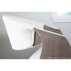 Chaise d'appoint de salle à manger moderne du milieu du siècle Symphony - LumiSource