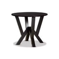 35 Irene Wide Round Wood Dining Table - Baxton Studio