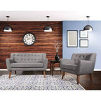 Chaise Mill Lane avec pieds couleur café - OSP Home Furnishings