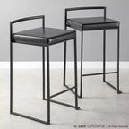 Lot de 2 tabourets de bar contemporains Fuji à hauteur de comptoir 26 po - LumiSource