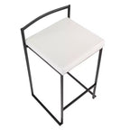 Lot de 2 tabourets de bar contemporains Fuji à hauteur de comptoir 26 po - LumiSource