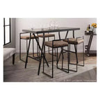 Lot de 2 tabourets de bar contemporains Fuji à hauteur de comptoir 26 po - LumiSource