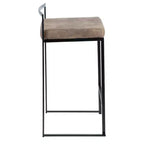 Lot de 2 tabourets de bar contemporains Fuji à hauteur de comptoir 26 po - LumiSource