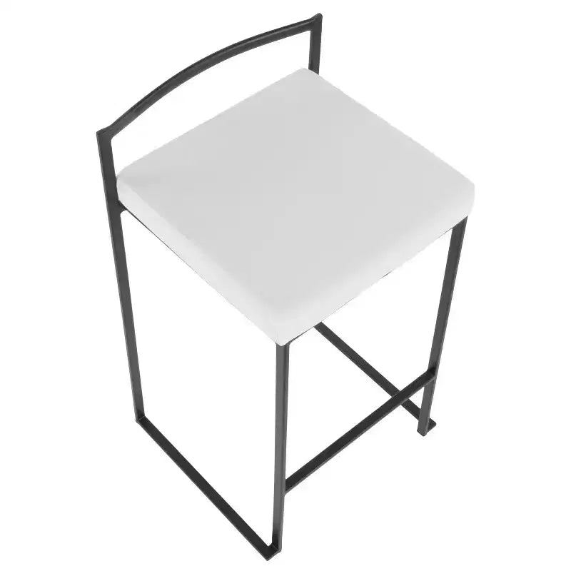 Lot de 2 tabourets de bar contemporains Fuji à hauteur de comptoir 26 po - LumiSource
