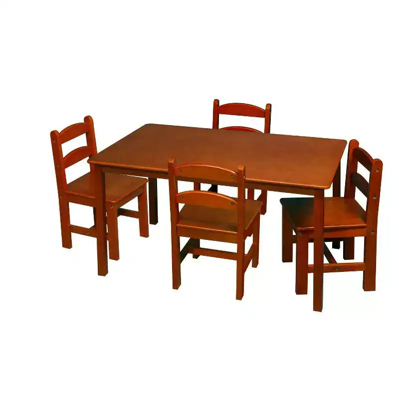 Ensemble Table Rectangulaire et Chaises pour Enfants 5 pièces - Gift Mark