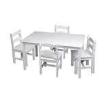 Ensemble Table Rectangulaire et Chaises pour Enfants 5 pièces - Gift Mark