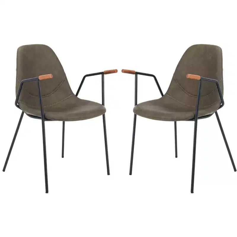 Chaise de salle à manger Tanner Mid-Century (Lot de 2) - DCH3001 - Safavieh
