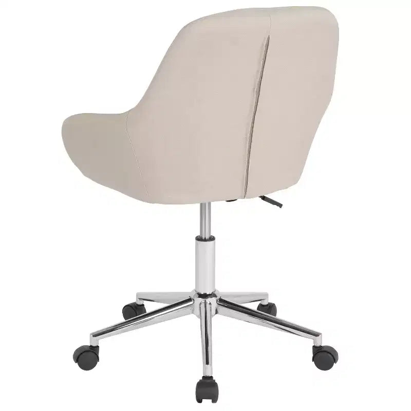 Chaise de bureau mi-hauteur Flash Furniture Cortana pour la maison et le bureau