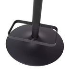 Tabouret de bar contemporain Flash Furniture en vinyle, réglable en hauteur, avec dossier mi-haut arrondi