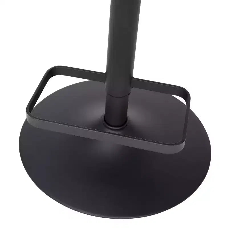 Tabouret de bar contemporain Flash Furniture en vinyle, réglable en hauteur, avec dossier mi-haut arrondi