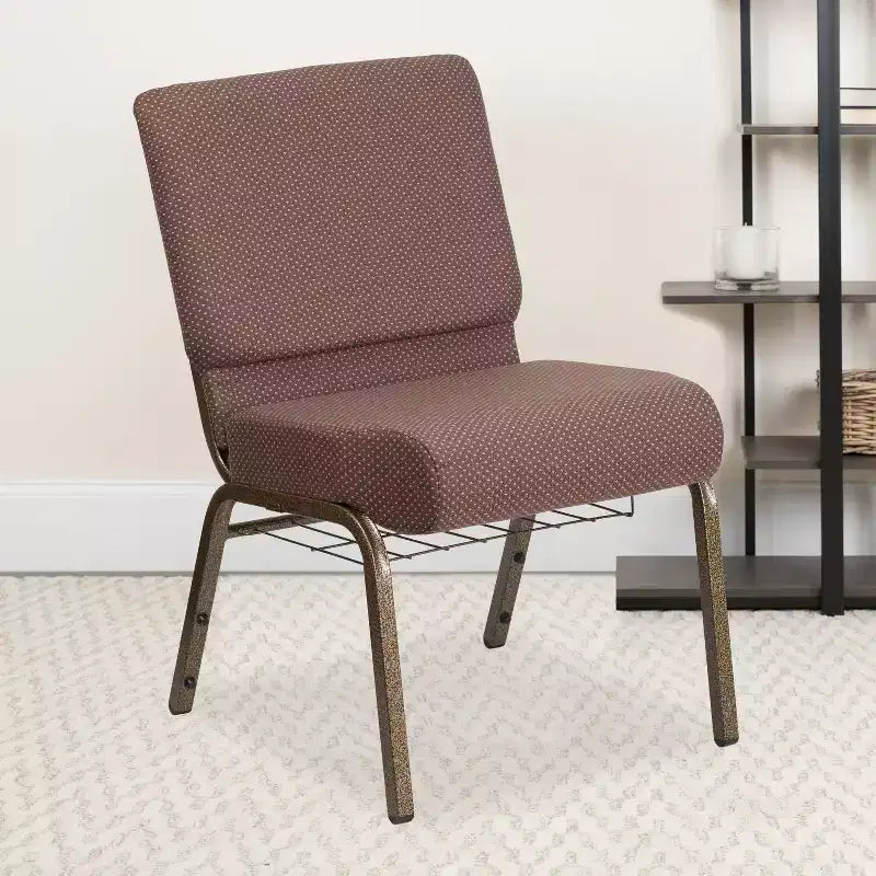 Chaise d'église HERCULES Series 53 cm (21'') avec porte-livre Flash Furniture