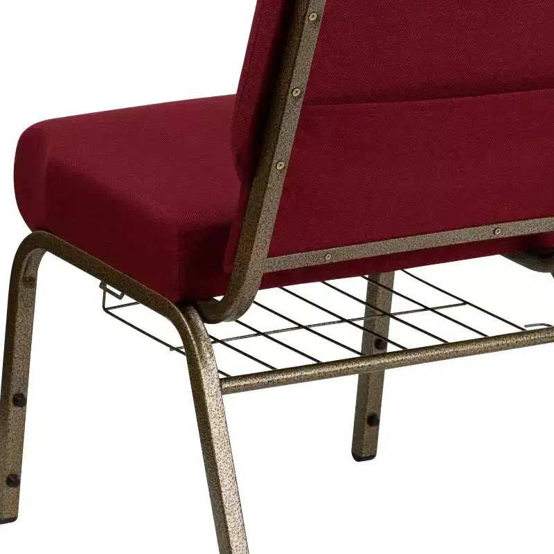 Chaise d'église HERCULES Series 53 cm (21'') avec porte-livre Flash Furniture