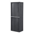 Sterilite Lot de 2 Organiseurs de Rangement à 4 Étagères Réglables pour Garage, Gris - Lot de 2