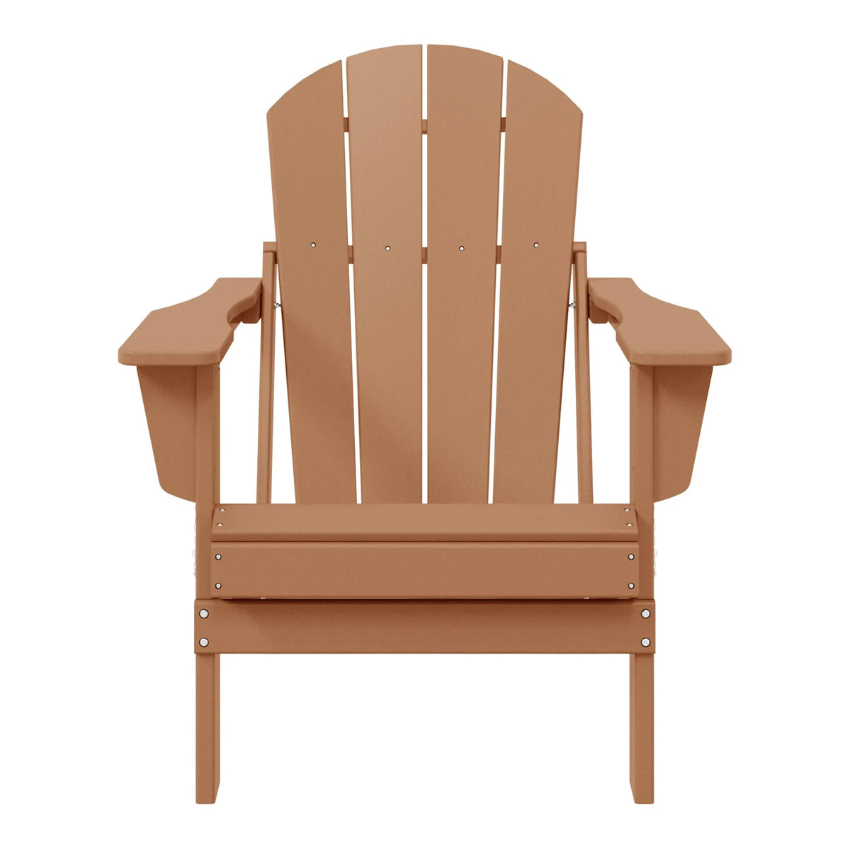 Chaise Adirondack pliante d'extérieur tout temps Polytrends Laguna résistante à la décoloration pour patio