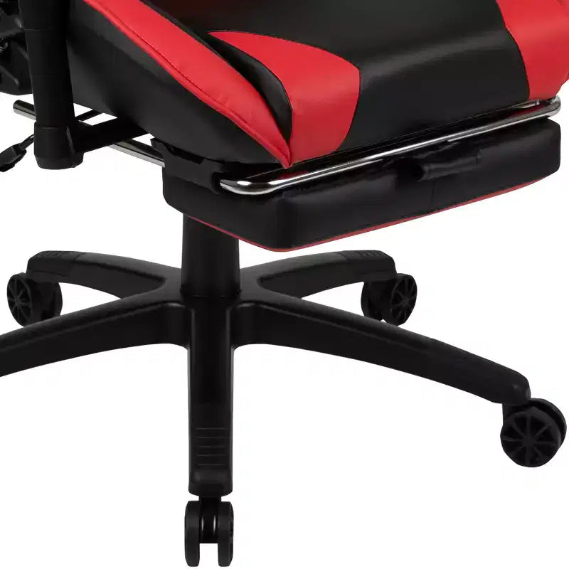 Ensemble bureau Emma et Oliver - Bureau gaming, porte-gobelet, support casque et fauteuil inclinable