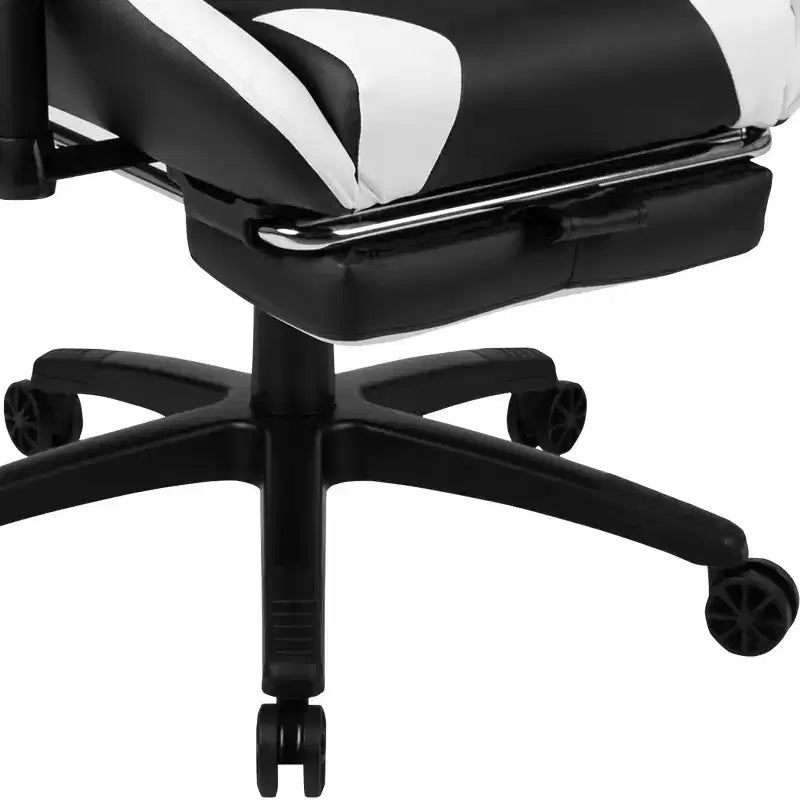 Ensemble bureau Emma et Oliver - Bureau gaming, porte-gobelet, support casque et fauteuil inclinable