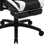 Ensemble bureau Emma et Oliver - Bureau gaming, porte-gobelet, support casque et fauteuil inclinable