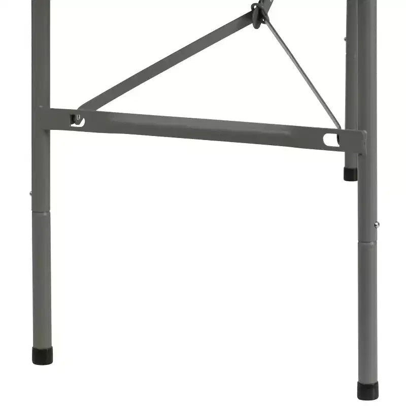 Table pliante Emma et Oliver 1,5 m en plastique blanc granit avec poignée – Table événementielle