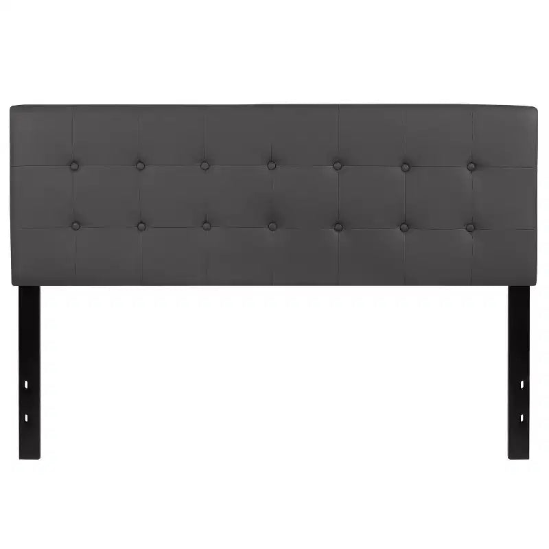 Emma and Oliver Button Tufted Upholstered Headboard