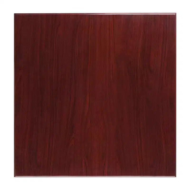 Dessus de table en résine haute brillance Emma et Oliver 36 po carré avec rebord épais de 2 po