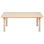 Table d'activités rectangulaire en plastique Emma et Oliver de 23,625"L x 47,25"P, réglable en hauteur