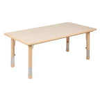 Table d'activités rectangulaire en plastique Emma et Oliver de 23,625"L x 47,25"P, réglable en hauteur