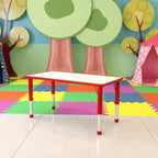 Table d'activités rectangulaire en plastique Emma et Oliver de 23,625"L x 47,25"P, réglable en hauteur