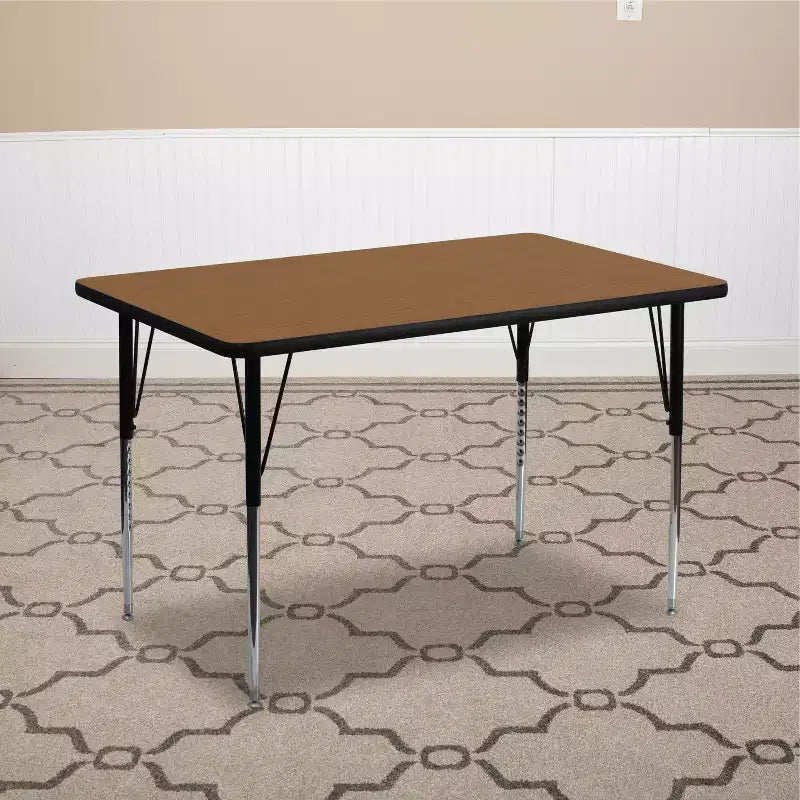 Table d'activités réglable rectangulaire Emma et Oliver 30x48 en stratifié