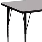 Table d'activités réglable rectangulaire Emma et Oliver 30x48 en stratifié