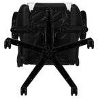 Chaise de jeu ergonomique Emma et Oliver Racing avec dossier entièrement inclinable en cuir synthétique rouge