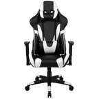 Chaise de jeu ergonomique Emma et Oliver Racing avec dossier entièrement inclinable en cuir synthétique rouge